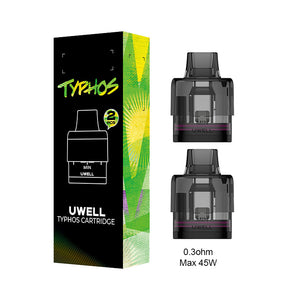 Cartucho Uwell Typhos Pod 6ml (2 unidades/pacote)