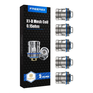 Bobina de malha Freemax X1-D para tanque Fireluke 4 (pacote com 5 unidades)