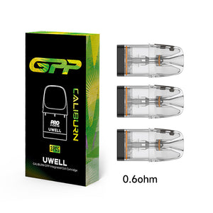 Cartucho Uwell Caliburn GPP atualizado de 3ml (pacote com 3 unidades)
