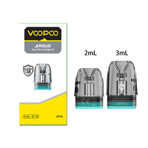 Cartucho de enchimento superior VOOPOO ARGUS V2 2ml/3ml (3 unidades/pacote)